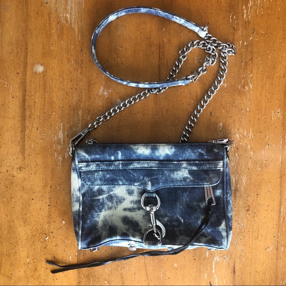 Rebecca Minkoff mini MAC tie dye denim